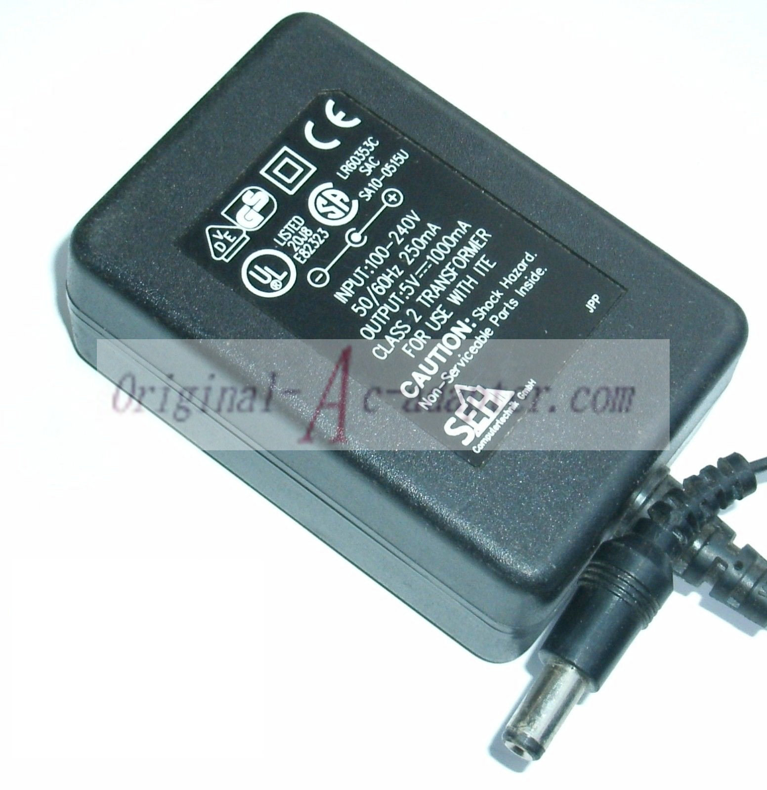 *Brand NEW*SEH POWER SUPPLY LR60353C SAC SA10-0515U 5V 1000mA AC Adapter